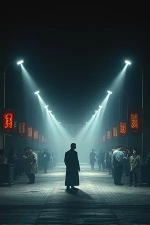 《灯下无人》空桌前的一盏台灯封面